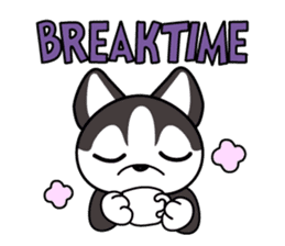 Sora, the cute siberian husky sticker #741818