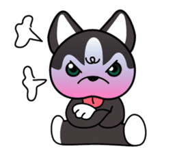 Sora, the cute siberian husky sticker #741821