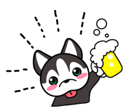 Sora, the cute siberian husky sticker #741822