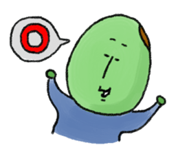 Bean man sticker #741907