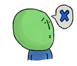 Bean man sticker #741908