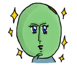 Bean man sticker #741911