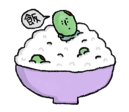 Bean man sticker #741923