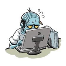 Zombie Stamp sticker #742815