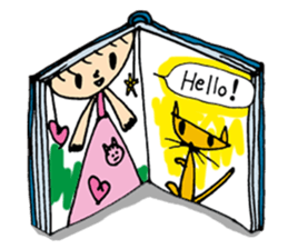 The princess and a cat sticker #743048