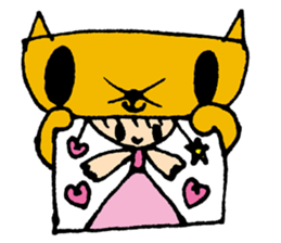 The princess and a cat sticker #743049