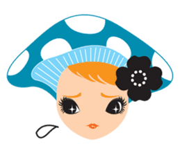 mushroom Girl sticker #743144