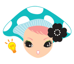 mushroom Girl sticker #743146