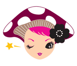 mushroom Girl sticker #743150