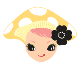mushroom Girl sticker #743159