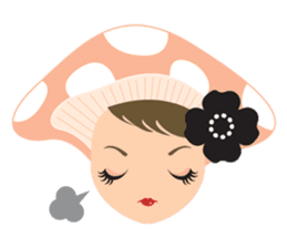 mushroom Girl sticker #743160