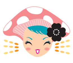 mushroom Girl sticker #743162