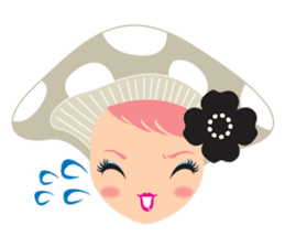 mushroom Girl sticker #743163