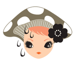 mushroom Girl sticker #743164