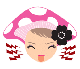 mushroom Girl sticker #743165