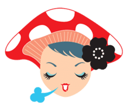 mushroom Girl sticker #743166