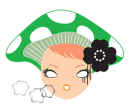 mushroom Girl sticker #743167