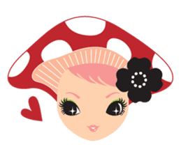 mushroom Girl sticker #743169