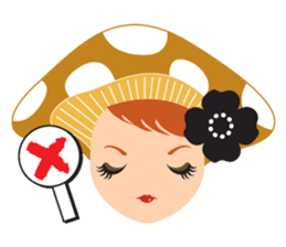 mushroom Girl sticker #743172