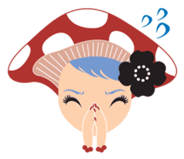 mushroom Girl sticker #743175