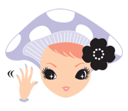 mushroom Girl sticker #743177