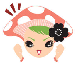 mushroom Girl sticker #743178