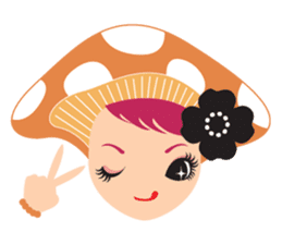mushroom Girl sticker #743179