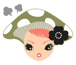 mushroom Girl sticker #743182
