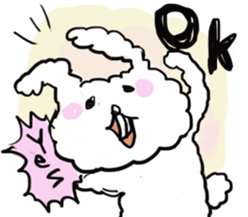Cotton rabbit sticker #743304