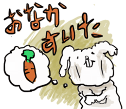 Cotton rabbit sticker #743310