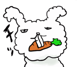 Cotton rabbit sticker #743313