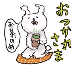 Cotton rabbit sticker #743318