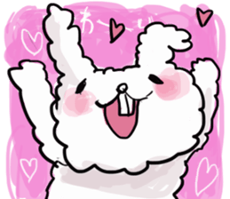 Cotton rabbit sticker #743319