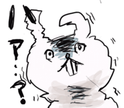 Cotton rabbit sticker #743321