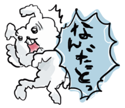 Cotton rabbit sticker #743324