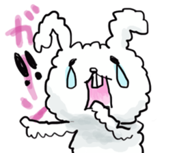 Cotton rabbit sticker #743325