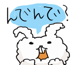 Cotton rabbit sticker #743327