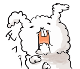 Cotton rabbit sticker #743335