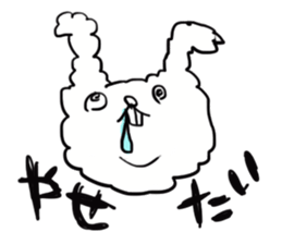 Cotton rabbit sticker #743337