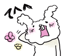 Cotton rabbit sticker #743338