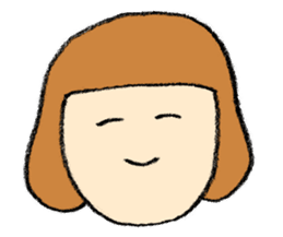 a girl with bobbed hair sticker #743583