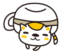 The cat which entered the teacup sticker #743627