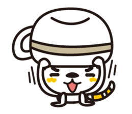 The cat which entered the teacup sticker #743652