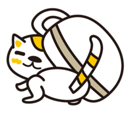 The cat which entered the teacup sticker #743658