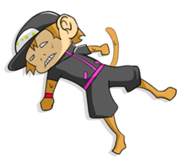 daily life of young monkeys sticker #743851