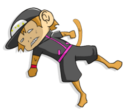 daily life of young monkeys sticker #743851