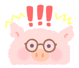 Pig family sticker #744473