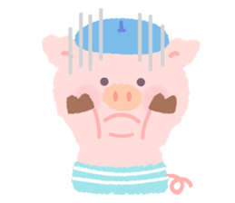 Pig family sticker #744475