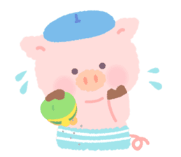 Pig family sticker #744482