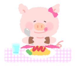Pig family sticker #744483